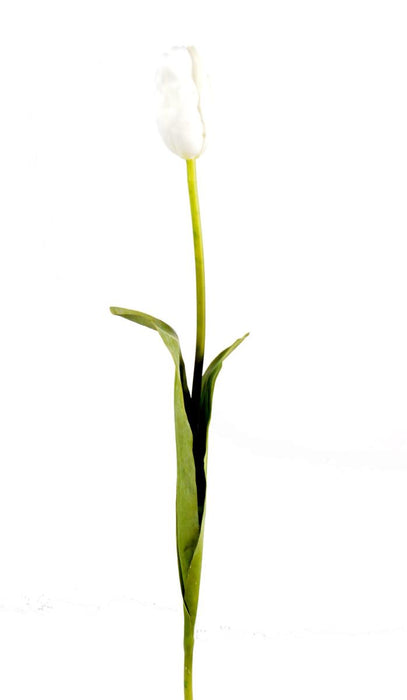 Hvid Kunstig Tulipan H.79Cm Indvendig Dekoration