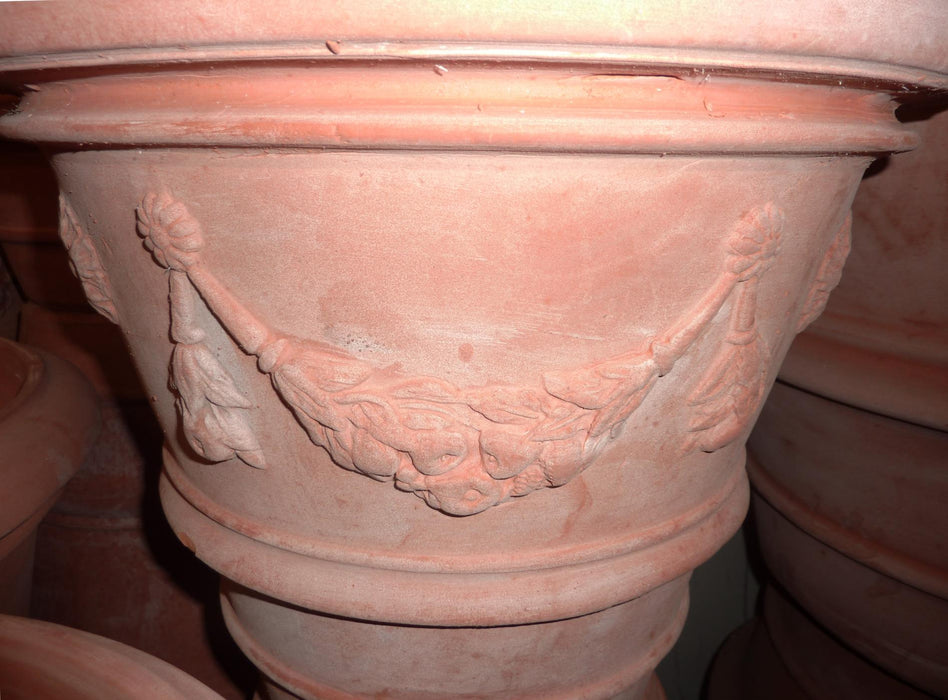 Toscansk Terracotta Vase Til Have Og Dekoration