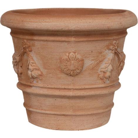 Toscansk Terracotta Vase Til Have Og Dekoration