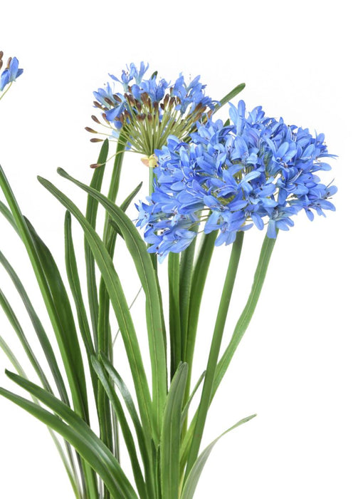 Kunstig Blå Agapanthus 90Cm Indendørs Plante