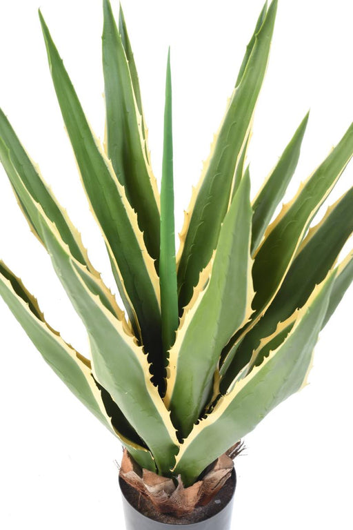 Kunstig Agave Indendørs Udendørs 80Cm Grøn Gul