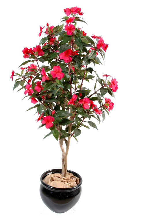 Kunstig Impatiens Fuchsia Træ H.110Cm Indendørs Plante