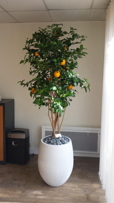 Kunstigt Appelsintræ 180 Cm Med Orange Frugter