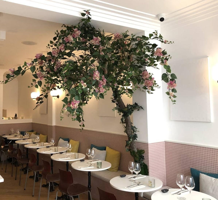 Kunstig Bougainvillea Træ 280 Cm Indendørs Pink