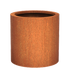 Cylindrisk Corten Stål Blomsterkasse 80Cm