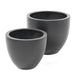 Sort Lotus Blomsterkasse I Fiberstone 60Cm