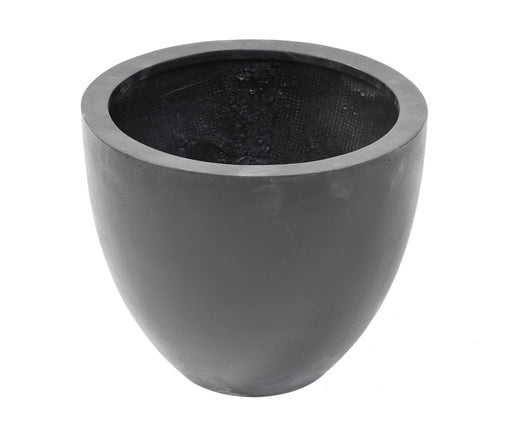 Sort Lotus Blomsterkasse I Fiberstone 60Cm