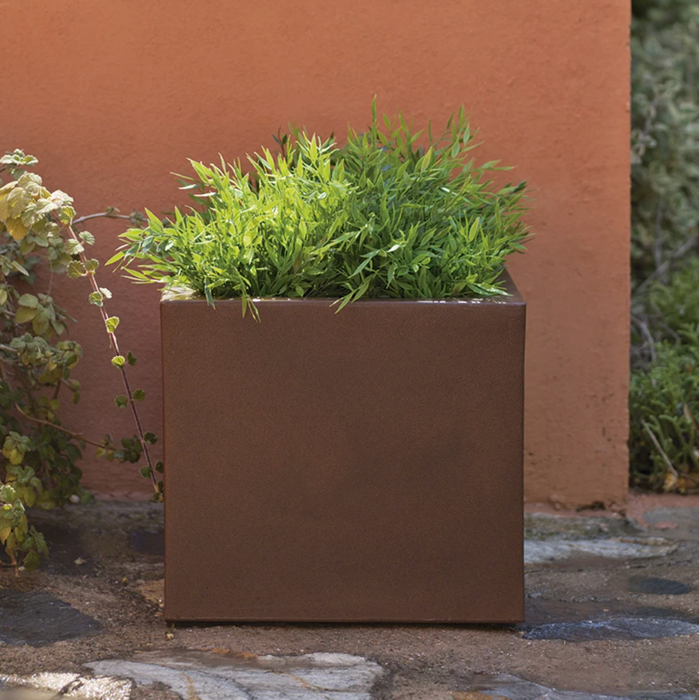 Narciso Bronze Blomsterkasse 50 Cm