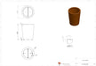 Konisk Corten Stålbakke Til Have 100X80Cm