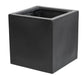 Sort Terningbakke H.60Cm I Fiberstone Til Planter