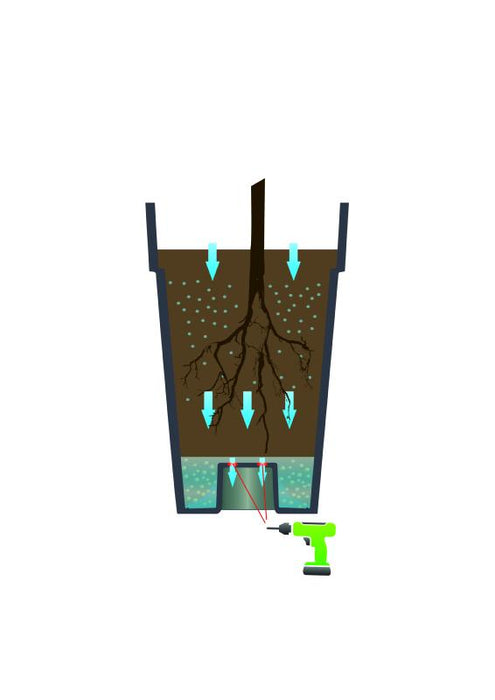 Graphit Up Planter Container 57L Antracit Eda Plastics