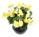 Gul Kunstig Begonia 30 Cm På Bål
