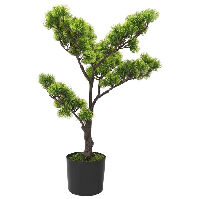 Kunstig Fyr Bonsai Med Pot 60 Cm Grøn