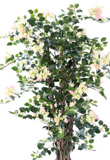 Kunstig Bougainvillea 150 Cm Hvide Lyserøde Blomster