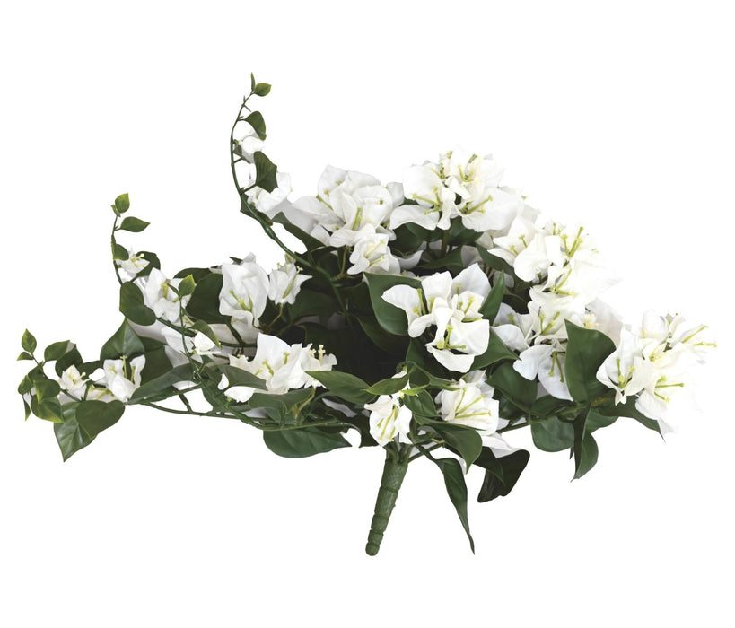 Kunstig Bougainvillea Uv 40Cm Hvid Til Udendørs