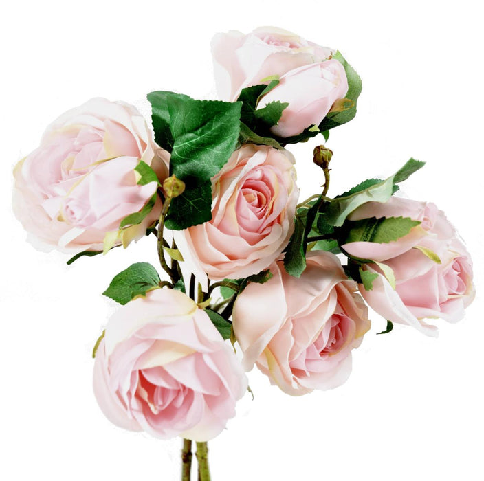 Kunstig Rosenbuket 6 Blomster 45 Cm Interiørdekoration