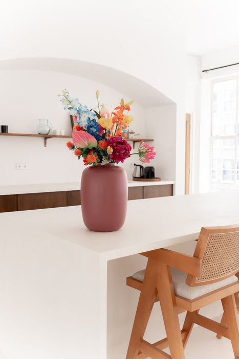 Kunstig Buket Af Farverige Markblomster