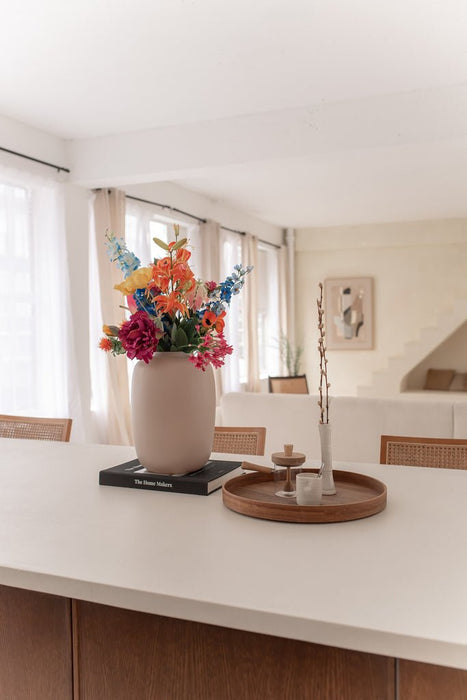 Kunstig Buket Af Farverige Markblomster