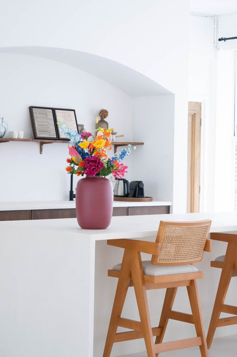 Kunstig Buket Af Farverige Markblomster