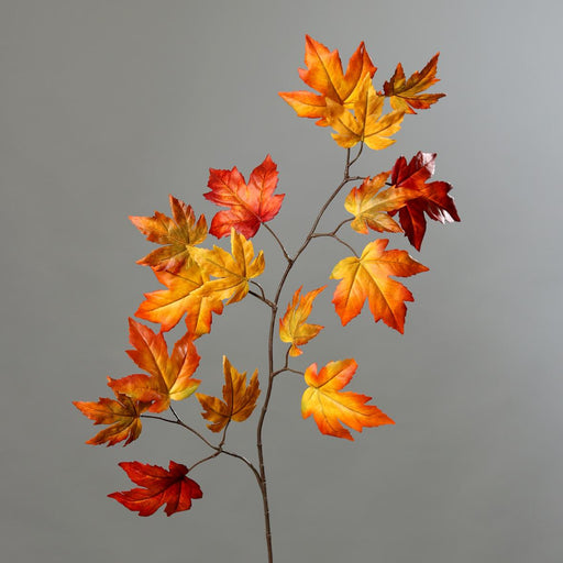 Kunstig Efterårsahorngren 110 Cm Orange