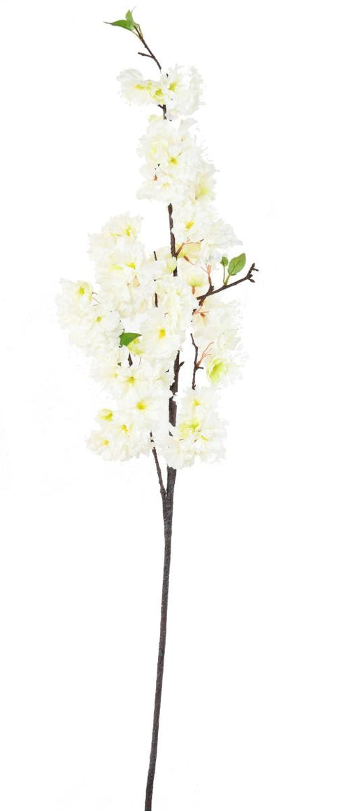 Kunstig Kirsebærgren 125 Cm Hvide Blomster