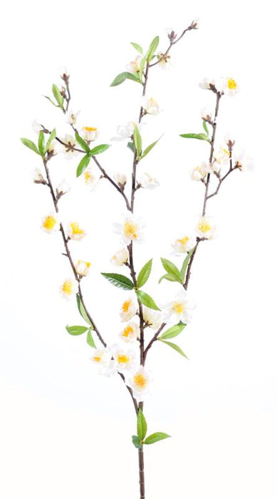 Kunstig Kirsebærgren Hvid Blomst 70Cm