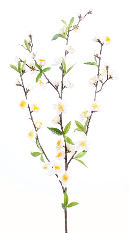 Kunstig Kirsebærgren Hvid Blomst 70Cm