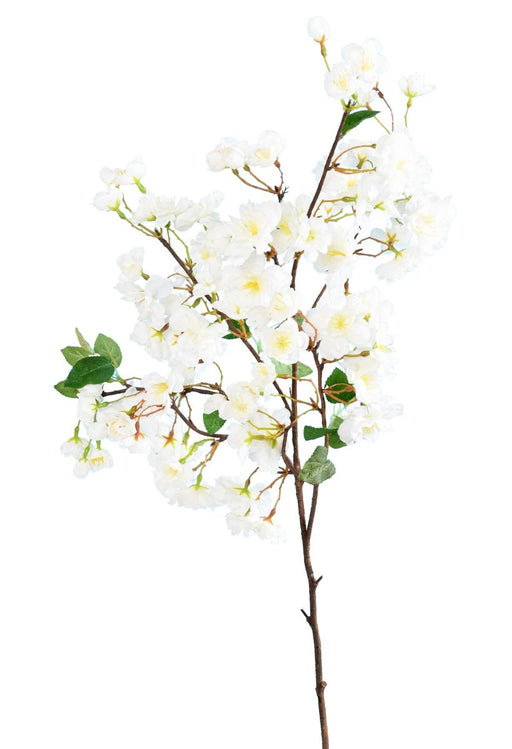 Kunstig Kirsebærgren Hvide Blomster 105Cm