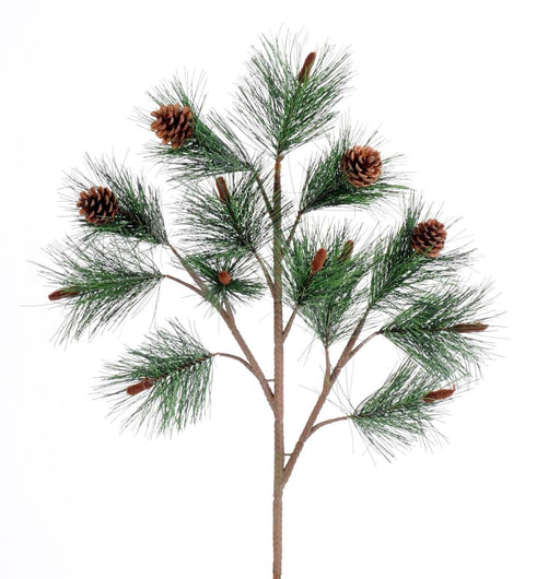 Kunstig Fyrregren Med Kogler H.60 Cm
