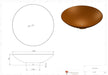 Corten Steel Brazier 80Cm Til Haveterrasse