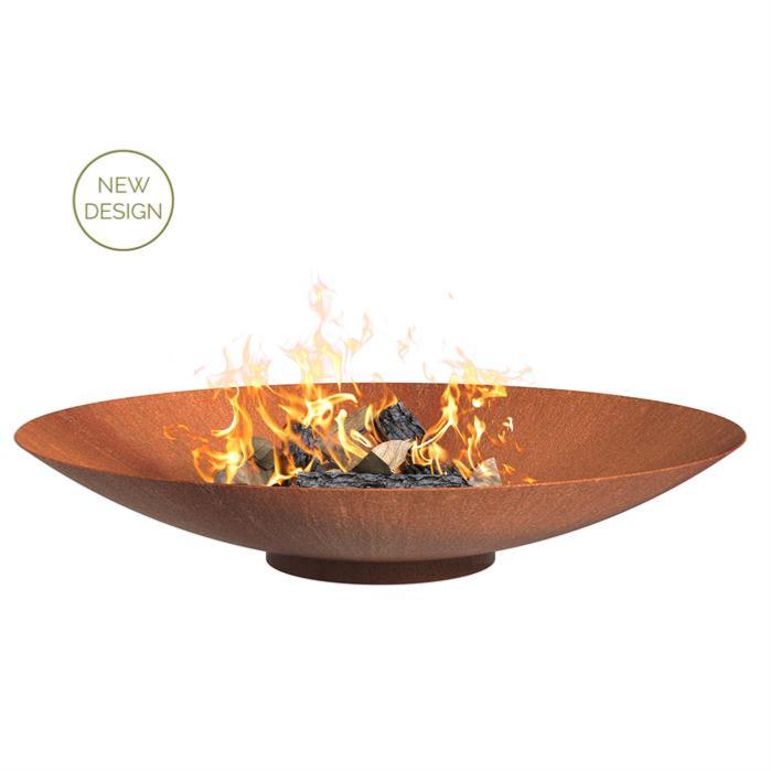 Corten Steel Brazier Ø200Cm Til Haveterrasse