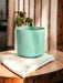 Elho Pacific Ocean Green Plant Pot - D22 X H20