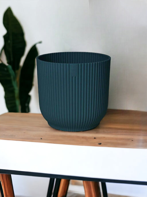 Elho Vibes Blue Plant Pot - Hjul Medfølger - D35 X H33