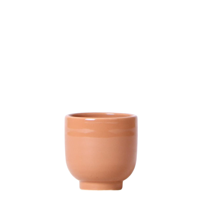 Okker Keramisk Plantepotte - Ø6Cm