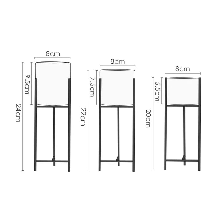 Skandinavisk Plantepotte Elle (X3)