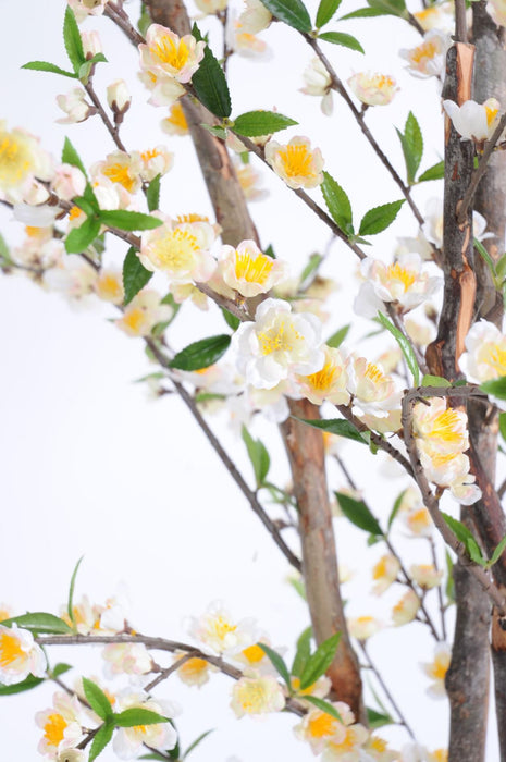 Kunstigt Blomstrende Kirsebærtræ 210 Cm Hvid