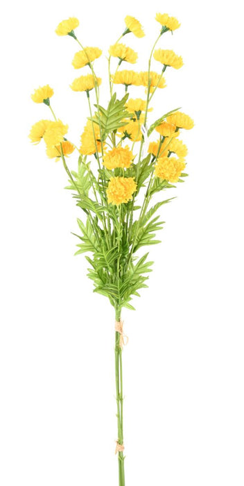 Kunstig Krysantemum Indretning Gul 80 Cm