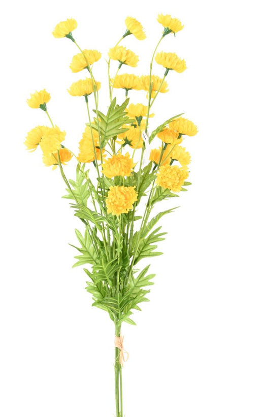 Kunstig Krysantemum Indretning Gul 80 Cm
