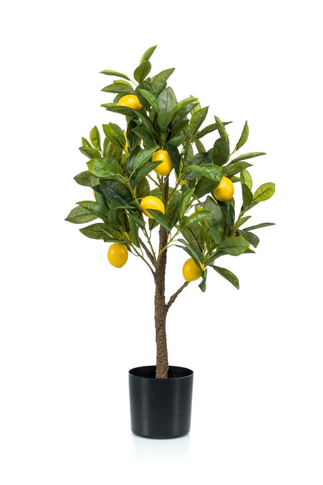 Citrontræ Kunstig Plante - H72Cm, Ø12Cm