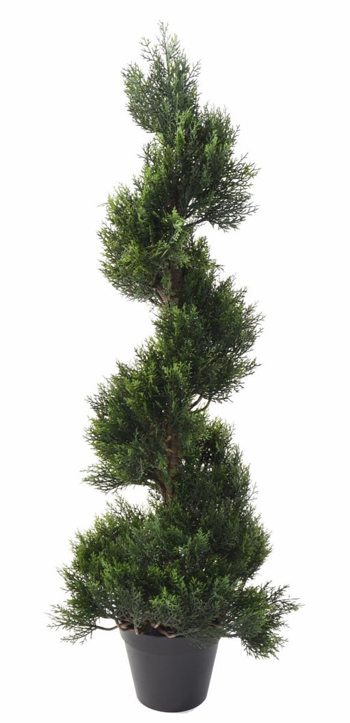 Kunstig Spiralcypres 125 Cm Til Udendørs