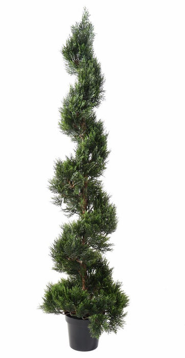 Kunstig Spiralcypres 180 Cm Til Udendørs