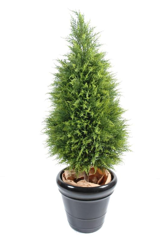Kunstig Cypres Juniperus 160Cm Grøn Gul