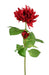 Kunstig Rød Dahlia 75Cm Med Stængel Og Blade
