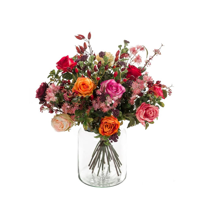 Emerald Bouquet Artificial Flame Roses