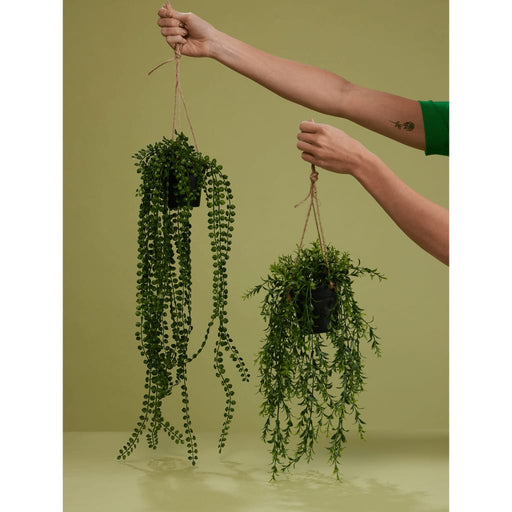 Emerald Kunstig Ficus Pumila Hængende Busk I Potte 60 Cm