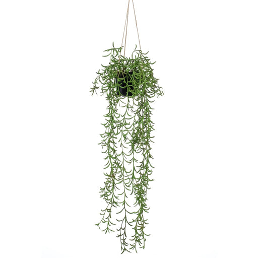Smaragd Kunstig Senecio Hængende Busk I Potte 70 Cm