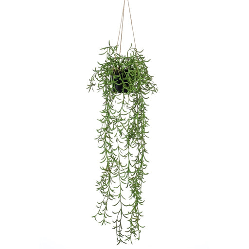 Smaragd Kunstig Senecio Hængende Busk I Potte 70 Cm