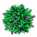 Sæt Med 2 Kunstige Buksbomkugler Med Lavendel 28 Cm