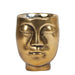 Face-2-Face - Gylden Keramisk Pot
