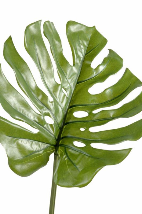 Kunstigt Philodendron Blad H.75Cm Grøn